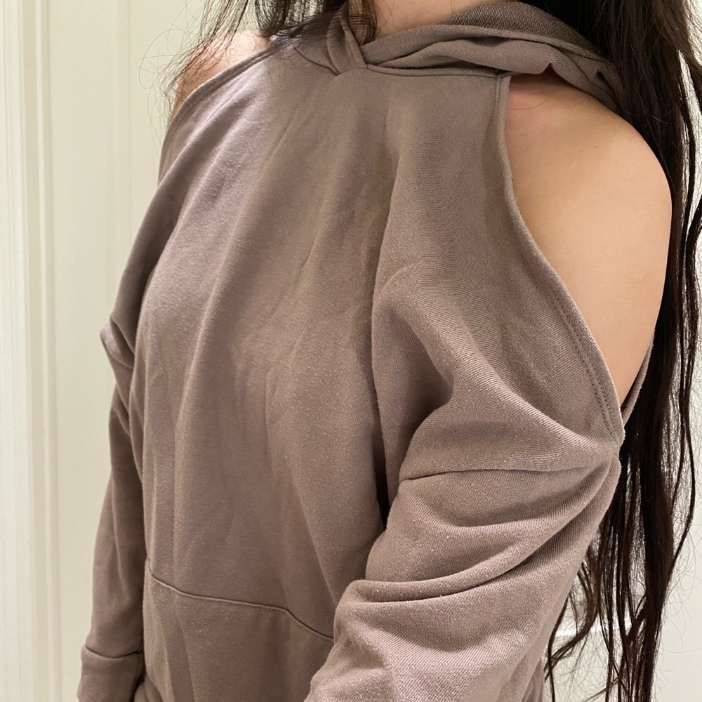 Forever 21 Cold Shoulder Hoodie